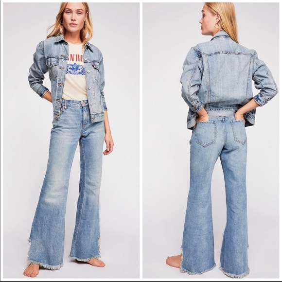 Free People Denim - Free People Vintage style mid-rise denim jeans